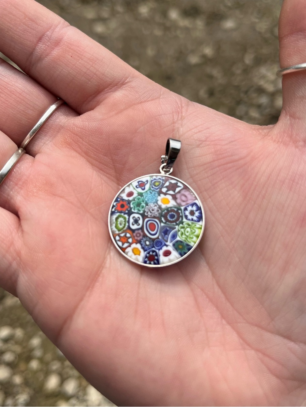 Vintage murano glass pendant